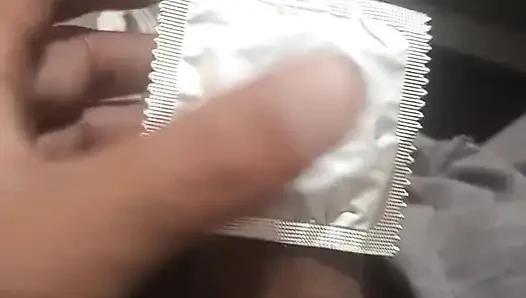 Playing with my dick.