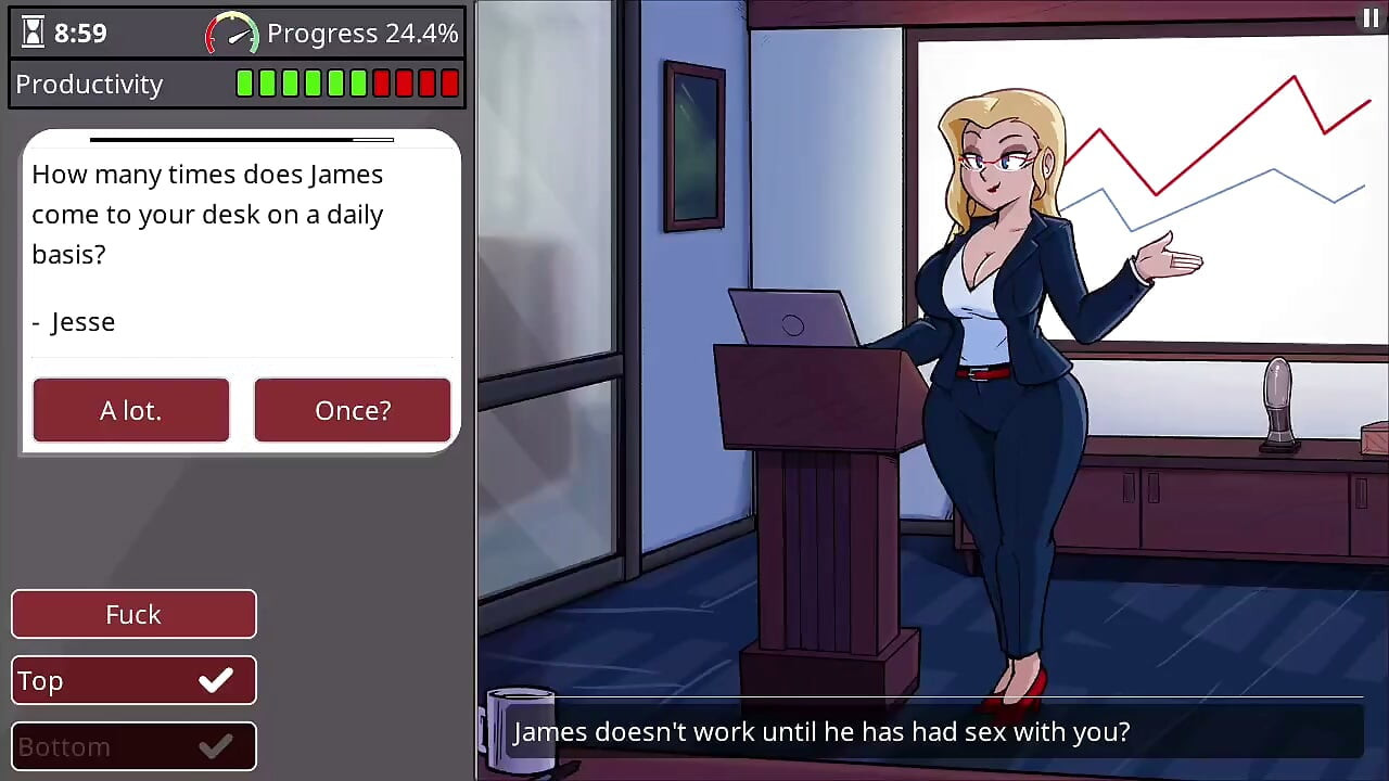 Barely Working: Busty New Hire Candace Gangbanged by the Whole Office