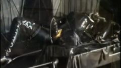 Heavy rubber nun masturbation