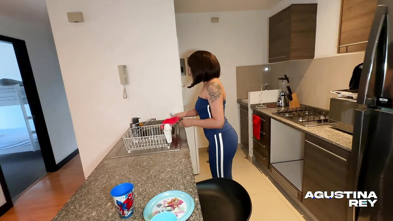 This slutty babysitter just wants my cock inside her and creampie