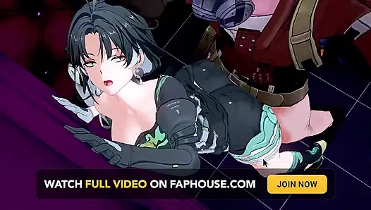 Wuthering waves - jianxin erotis lagi asik nyepong kontol - animasi hentai 3d