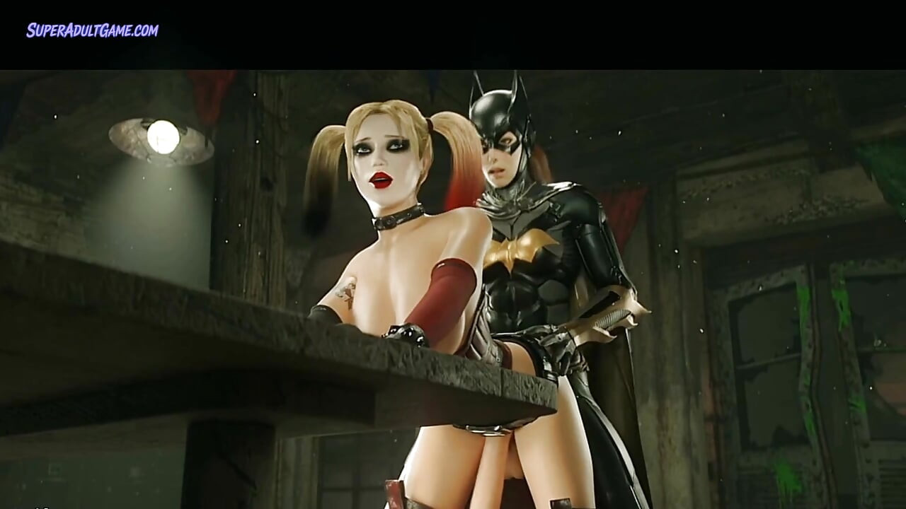 Batgirl And Harley Quinn 3D Futa ( Uncensored HENTAI )