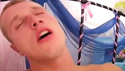 Gorgeous Redhead Babe Shares Dicks with Two Bisexual Dudes