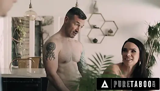 PURE TABOO Shocked Stud Catches Twisted New StepAunt Ivy Ireland Getting Free Used In The Kitchen