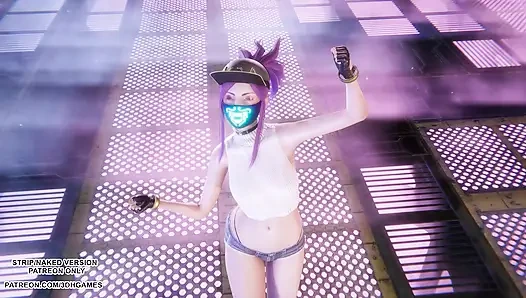 MMD Aespa - Armageddon - Akali Seksi Kpop Dance League of Legends Hentai Tanpa Sensor 4k 60FPS