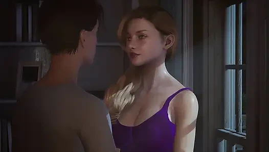 Passionated young couple romantic fuck