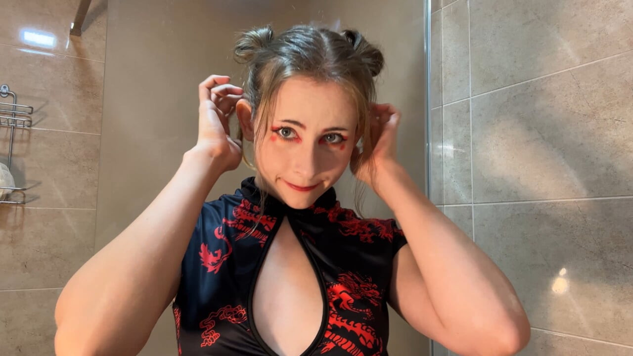 Geisha Pixie Steamy Glass - Mokri kimono zadirkuje za strastvenu vožnju