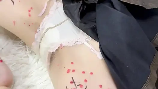 Tropfwachs, analhaken, m-bein