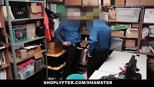 Shoplyfter - Naughty Teen Takes Two Cocks
