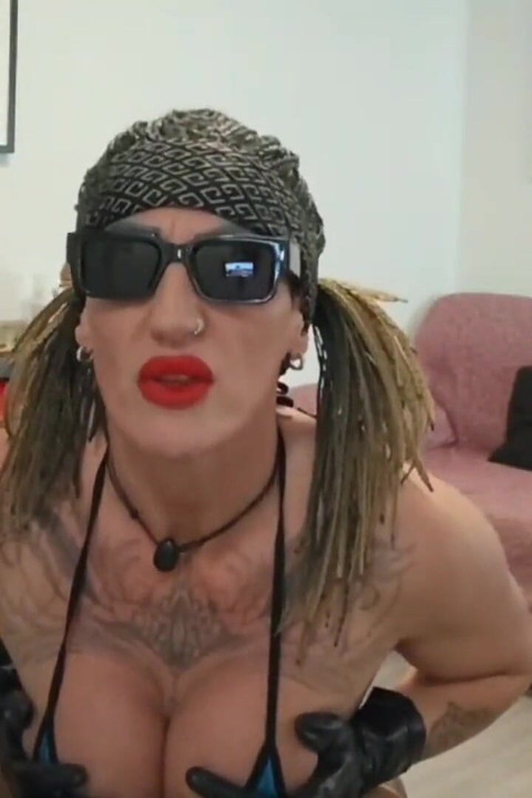 Perverse Dominatrix Orders Her Slave to Eat Her Thong