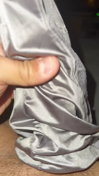 Silver soiled nurse panties
