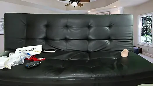 Big Tits Stepmom Orgasm with Big Dildo and Squirt