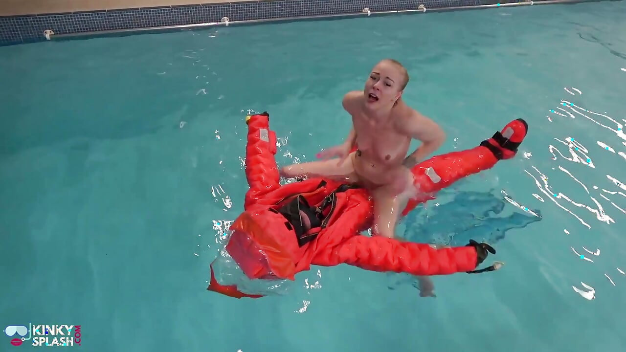 Naked and Horny on My Inflatable Submarine Girl