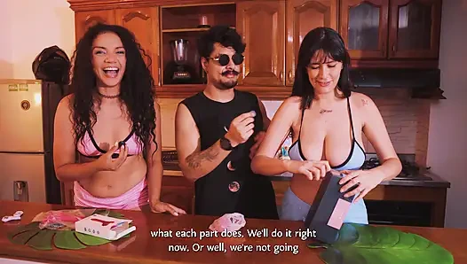 Membuat 2 air mani georgeous ini dengan beberapa bantuan (ulasan mainan badpeach)