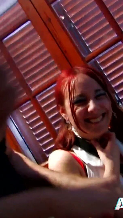 Redhead teen schoolgirl Tania has a big ass and rough sex | Clip 1