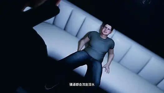 Азиатская шлюшка с огромными сиськами 3D впервые занимается гэнгбэнг-сексом