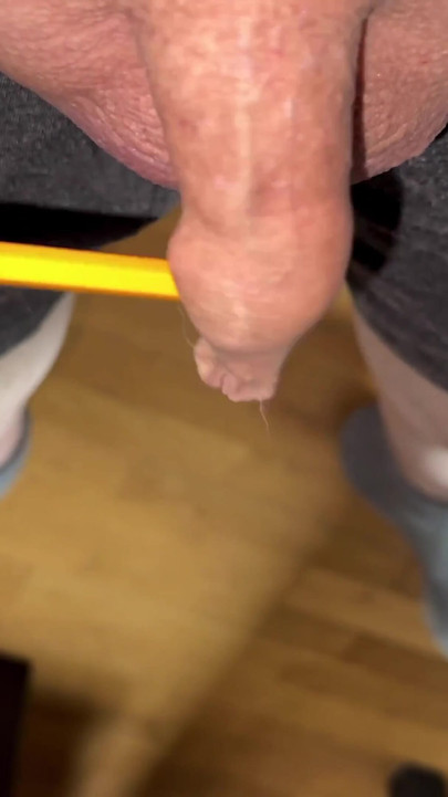Captivating moment from "Play with my little cock and everyday objects"