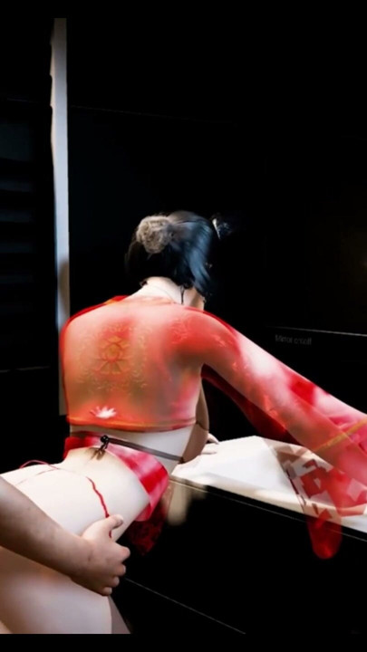 Chinese chick dance and fuck at toilet - Hentai 3D Uncensored V337 | Klip 1