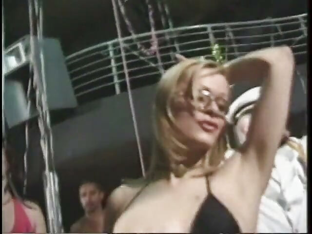 Large group of freaks fuck at tranny orgy party