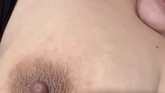 Mom massages her huge tits very delicious