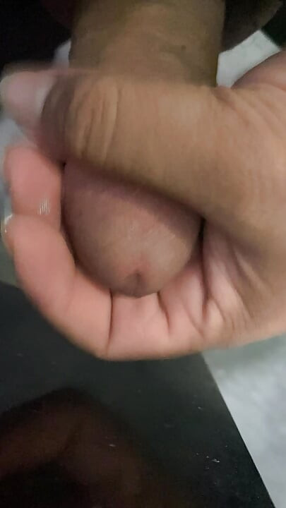 I was alone in the tolet and the monster inside me was getting hard and it wanted to release the slimy stuff in it
