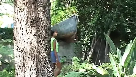 Horny babe likes it when she gets a huge pole banging her wet pussy