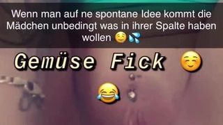 Gemüse fick von deutschem Sna9 girl