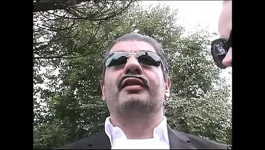 Outdoor Group Sex with Slave Sluts Sucking Big Cocks and Licking Hot Pus...