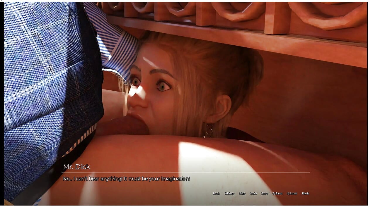 The Spellbook - gameplay - roleplay - milf gives blowjob under table to her boss