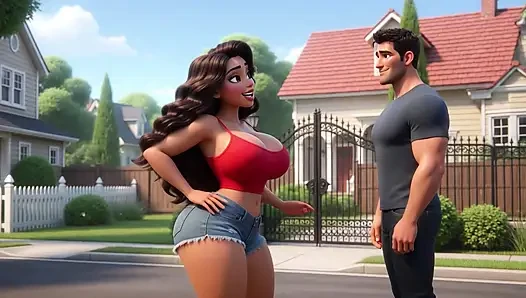 Petite Girl Fucked Neighbor's Husband in Anal Revenge on Jealous Wife (AI generated)