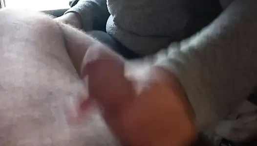 Asian Red Nails Couch Tease & Dry Edging - POV TV Handjob with Creamy Finish