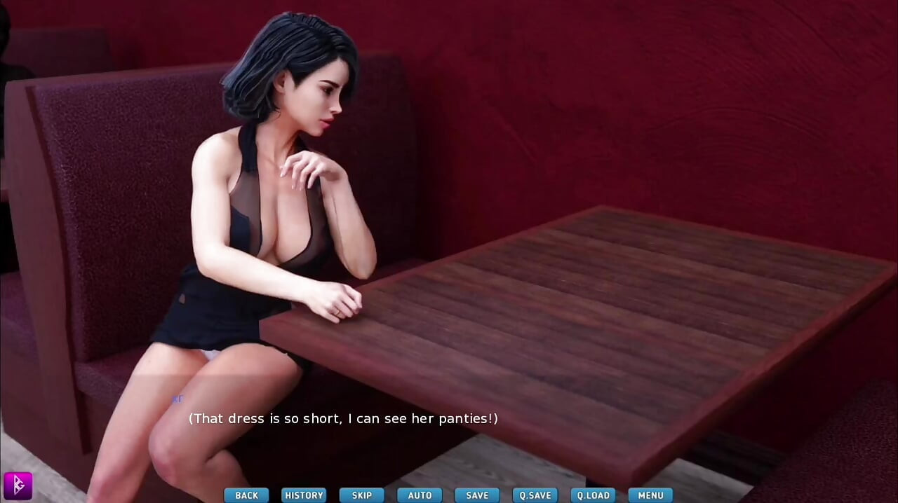 Sexy Lady takes her crush on a first date and gives him a blowjob - gameplay