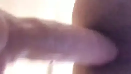 Slut Emma Nunes rides a dildo