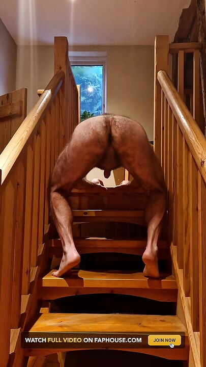 Hairy Walk up Stairs
