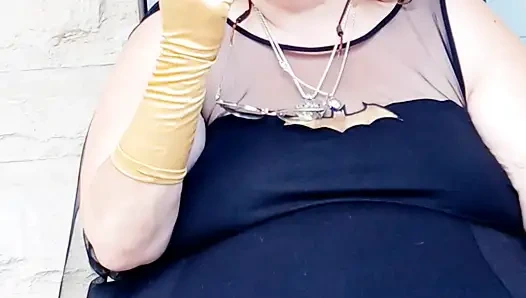 Bat Girl Is Taking a Smoke Break in Her