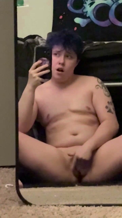 FTM Trans man nude masturbating Bad Omen