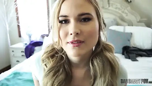 Alyssa Cole loves to suck stepdaddy's cock