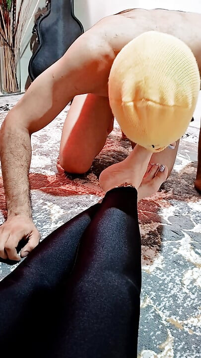 Hardcore BDSM Foot Worship Intense Humiliation Footjob & Cum on Feet