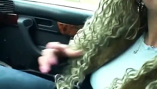 Pierced Pussy Dildo Stretch Squirting in The Car