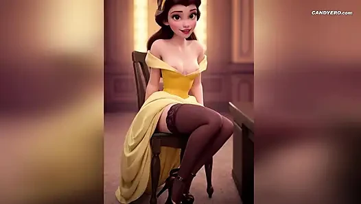 Beauty and the Beast: AI-Generated Belle's Blowjob Scene