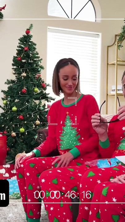 Freeuse Stepdaughter and Wife Team Up to Gift Stepdaddy X-Ray Glasses for Christmas | Clip 1