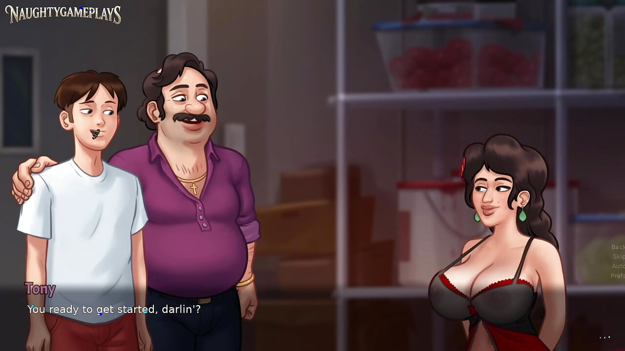 Husband, Wife & Wife's Lover Have a Threesome With Some Anal - Summertime Saga Part 41 By DarkCookie