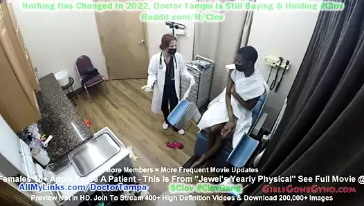 黑人少女jewel在girlsgonegynocom接受坦帕医生和护士stacy shepard的年度妇科检查
