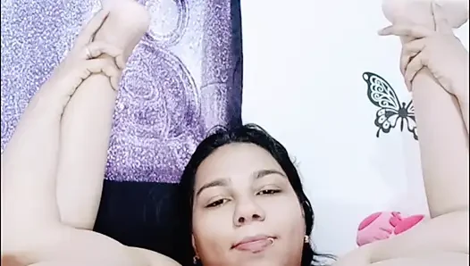 I play with a plug in my anus, I also show my feet