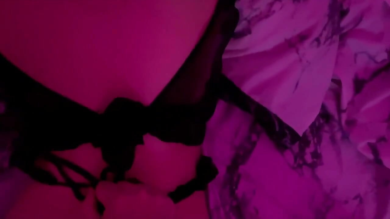 Real Couple Intimate Moment Under Red Lights