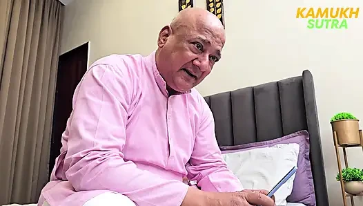 Old man hardcore sex with Indian step daughter licking pussy