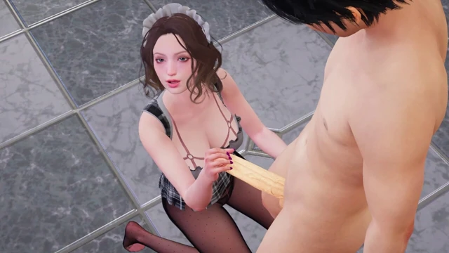 Big Tits Housewife Matsumoto in Pantyhose - Rule34 Animation with Handjob for Big Dick, Moaning Irrumatio Mouth Fuck