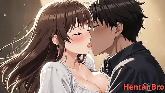 Чувственная пара с серебряными волосами - интимная страсть в спальне