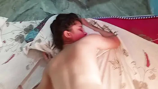 The girl's brother-in-law fucked her with his thick cock. He pulled her hair and fucked her doggy style.