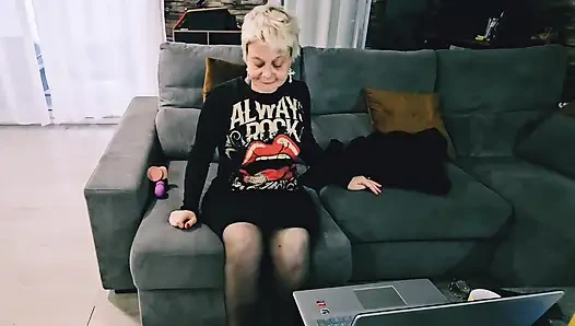 POV on my mature MILF pussy while I masturbate and use a dildo